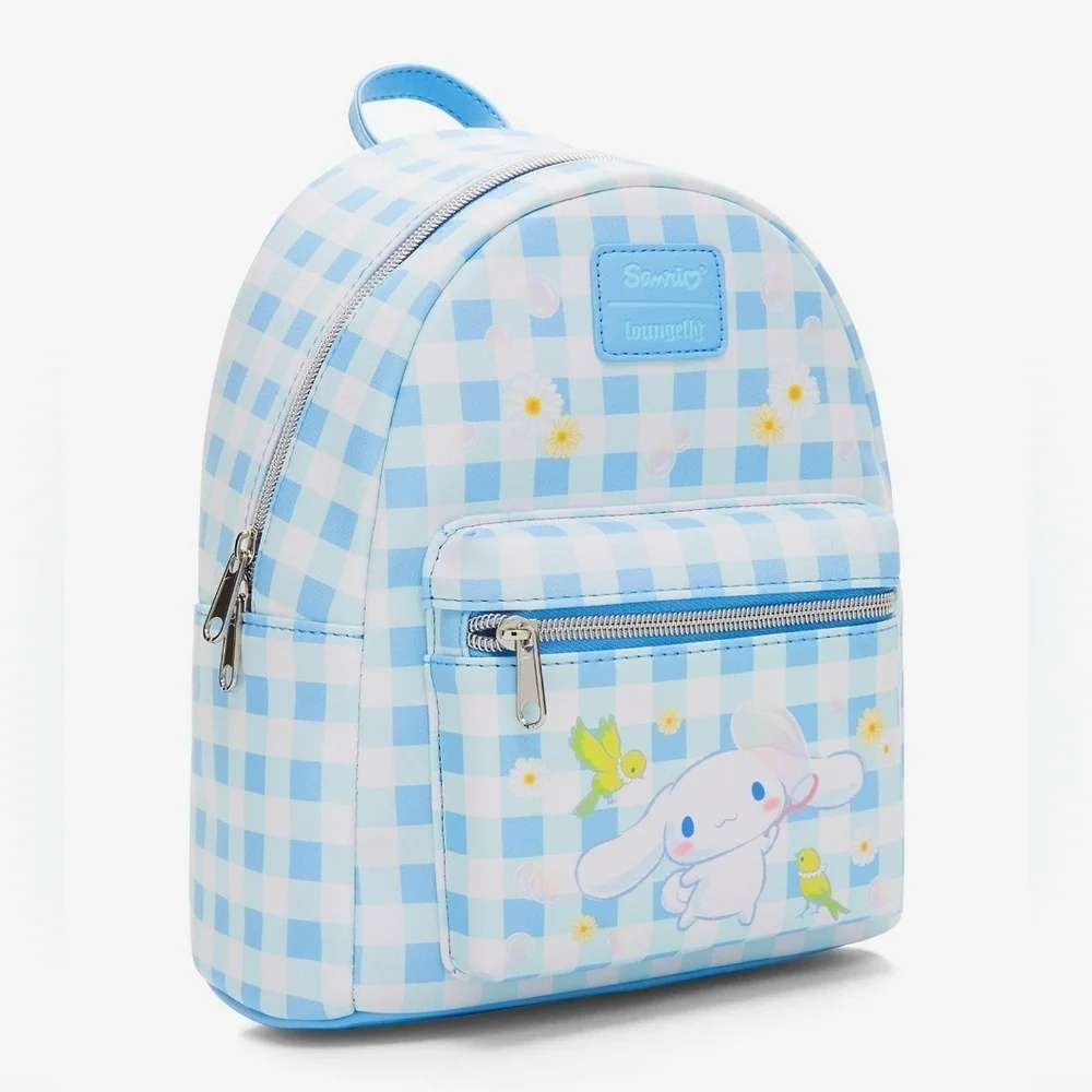 Loungefly Cinnamoroll Sanrio Daisy Gingham Mini Backpack Loungefly